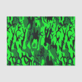 Alien-grüne Camouflage Seidenpapier (Vorderseite)
