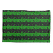 Alien-grüne und schwarze kissenbezug (Rückseite)