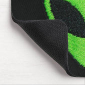 Alien, grünes Gesicht Mousepad (Ecke)