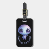 Alien - Grüße Erdlinge Gepäckanhänger (Vorderseite vertikal)