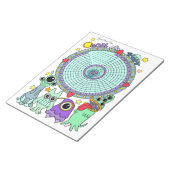 Alien Habit Tracker Benutzerdefinierter Notepad Notizblock (angewinkelt)