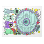 Alien Habit Tracker Benutzerdefinierter Notepad Notizblock (Vorderseite)