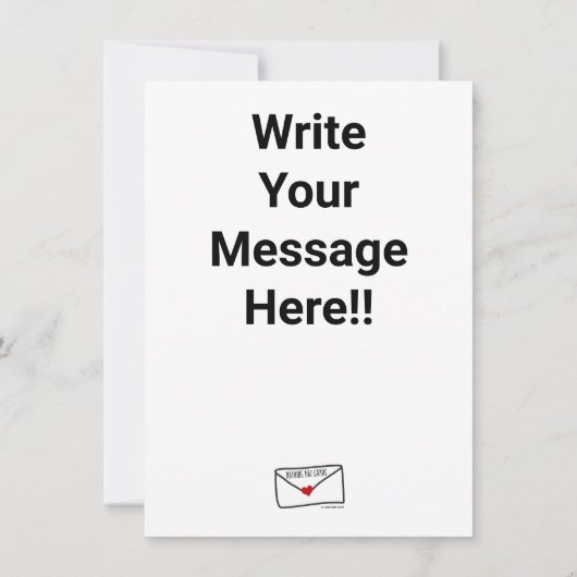 Alien Hallo da unten Karte (Rückseite)