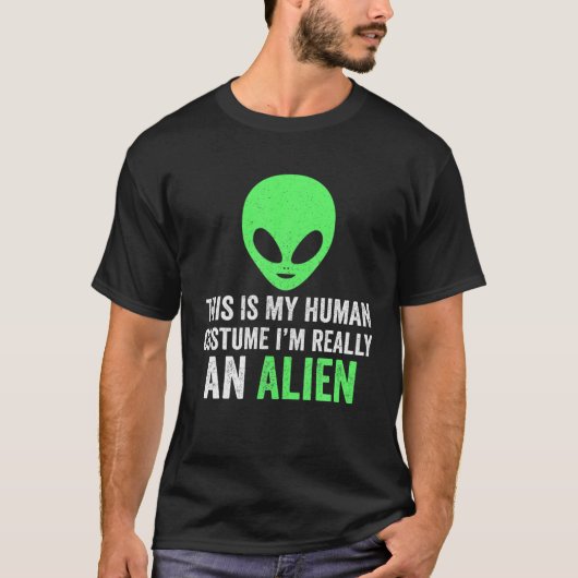 Alien Halloween , Alien Hallowen Costume, Girl Boy T-Shirt (Vorderseite)