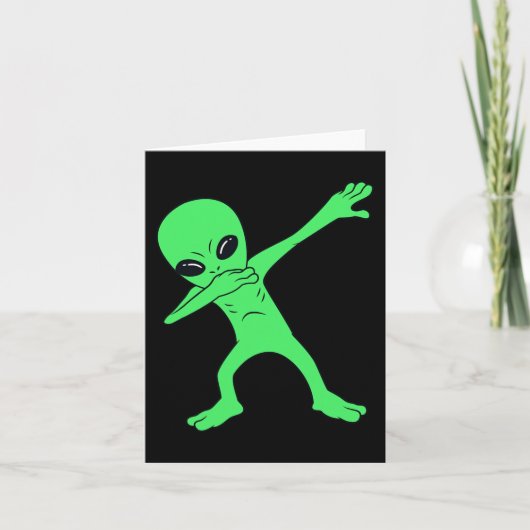 Alien Halloween Fun Dab Boys Kids Girl Karte (Vorderseite)