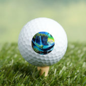 Alien Hammock zu einem Urlaub am Strand Golfball (Insitu T-Shirt)