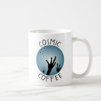 Alien Hands Sci Fi Black Blue ET Art Cosmic Coffee Kaffeetasse