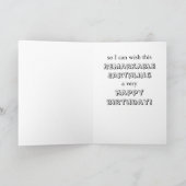 Alien Happy Birthday Card by Jo Images Karte (Innenseite)