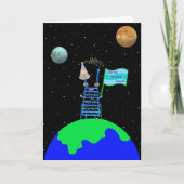 Alien Happy Birthday Card by Jo Images Karte (Vorderseite)