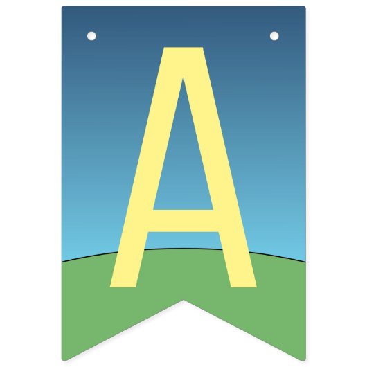 Alien Happy Birthday Wimpelkette (Dritte Fahne)