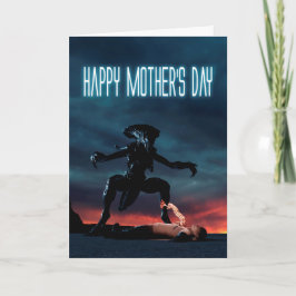 Alien Happy Mother's Day Card Karte