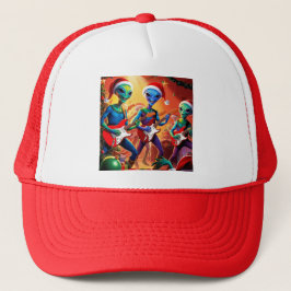 Alien harte Weihnachten Truckerkappe