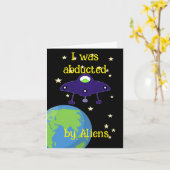 Alien hat Geburtstag verpasst Karte (Gelbe Blume)