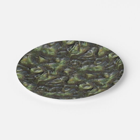 Alien-Haut-Papier-Teller Pappteller (Schrägansicht)