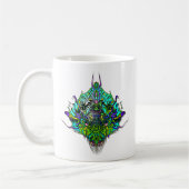 Alien Head - Aqua Kaffeetasse (Links)
