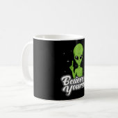 Alien Head Area 51 Ufo Außerirdischen Space Funny Kaffeetasse (Vorderseite Links)