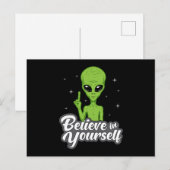 Alien Head Area 51 Ufo Außerirdischen Space Funny Postkarte (Vorne/Hinten)