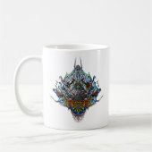 Alien Head - Blau Kaffeetasse (Links)