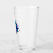 Alien Head - blau und lila Glas (Links)