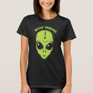 Alien Head Bleibe komische Alien Weltraumliebe Kin T-Shirt