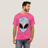 Alien Head Colorful Alien Rave T-Shirt (Vorne ganz)