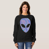 Alien Head Colorful UFO Sweatshirt (Vorne ganz)