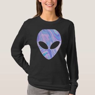 Alien Head Colorful UFO T-Shirt