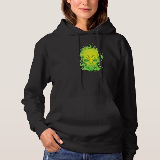 Alien Head Extraterrestrisch nicht identifizierte Hoodie (Vorderseite)