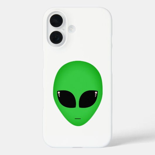 Alien Head Extratresstrial Out Space Case-Mate iPhone Hülle (Rückseite)