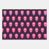 Alien Head Geschenkpapier Set (Vorderseite)