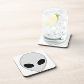 Alien Head Getränkeuntersetzer (Rechte Seite)