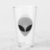 Alien Head Glas (Rückseite)