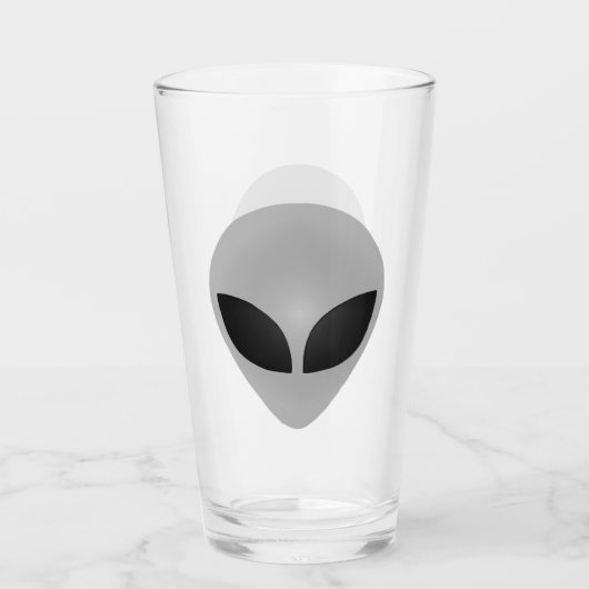 Alien Head Glas (Rückseite)
