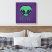 Alien Head glauben Leinwanddruck (Insitu (Schlafzimmer))