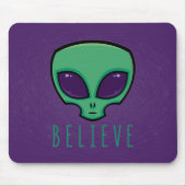 Alien Head glauben Mousepad (Vorne)