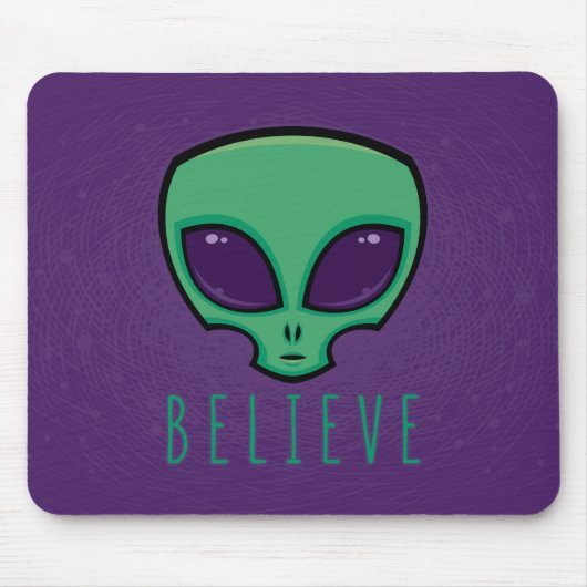 Alien Head glauben Mousepad (Vorne)