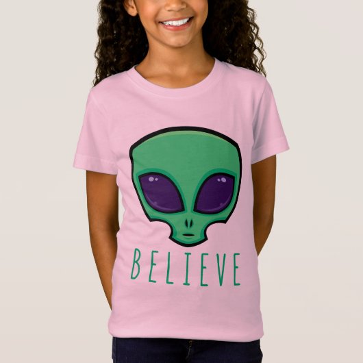 Alien Head glauben T-Shirt (Vorderseite)