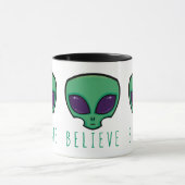 Alien Head glauben Tasse (Zentrum)