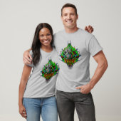 Alien Head - grün T-Shirt (Unisex)