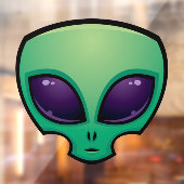 Alien Head Icon Fensteraufkleber (Blatt 2)