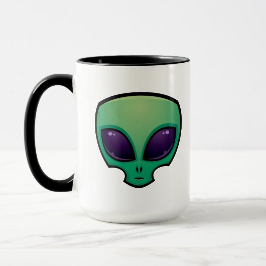 Alien Head Icon Tasse (Links)