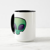 Alien Head Icon Tasse (Vorderseite Links)