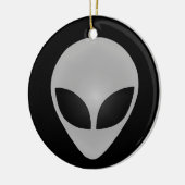 Alien Head Keramikornament (Links)