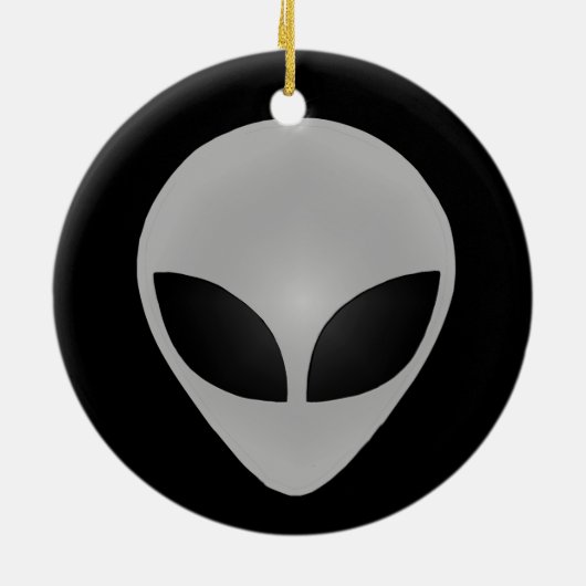 Alien Head Keramikornament (Hinten)