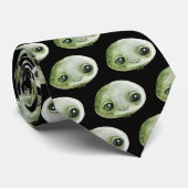 Alien Head Krawatte (Gerollt)