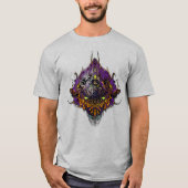 Alien Head - lila T-Shirt (Vorderseite)