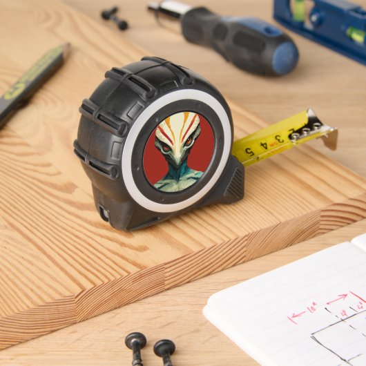 Alien Head Maßband (Holzbau)