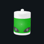 Alien Head Mind Kontrolle<br><div class="desc">Gehirnwellen aus dem Kopf einer Alien. Originelles Cartoon-Design.</div>