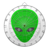 Alien Head Mind Kontrolle Dartscheibe (vorne)