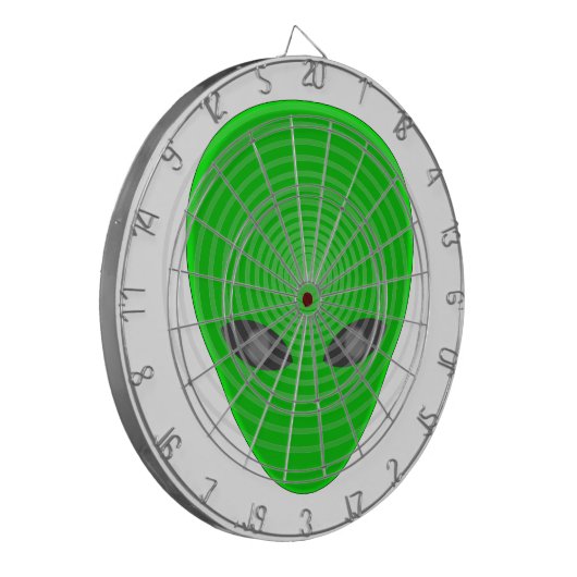 Alien Head Mind Kontrolle Dartscheibe (Vorderseite Links)